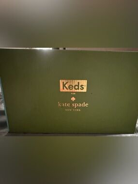 Keds for kate spade Turquoise Box with Gold Eyelet